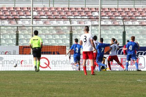 Il 2-1 di Corona (foto Luca Maricchiolo)