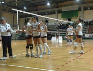 Andros - Effe Volley 0-3. l'ingresso in campo di Cristina Orlando